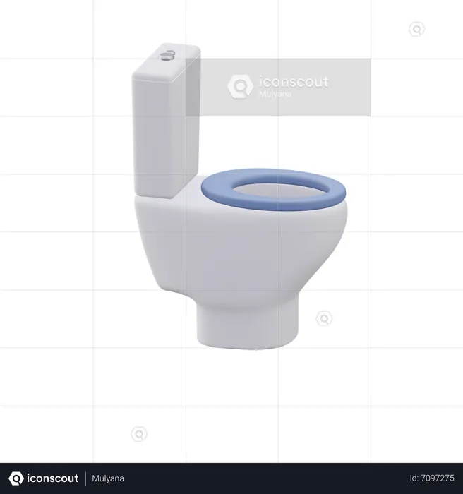 Toilet  3D Icon