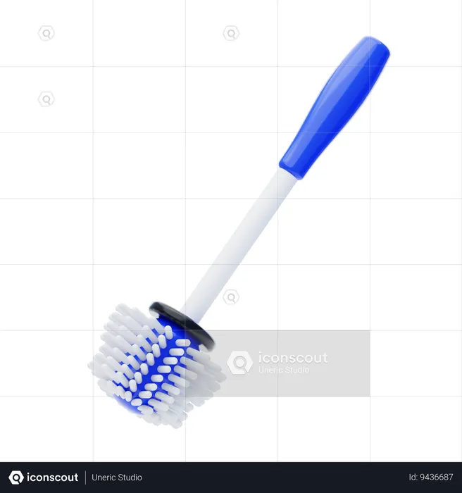 Toilet Brush  3D Icon