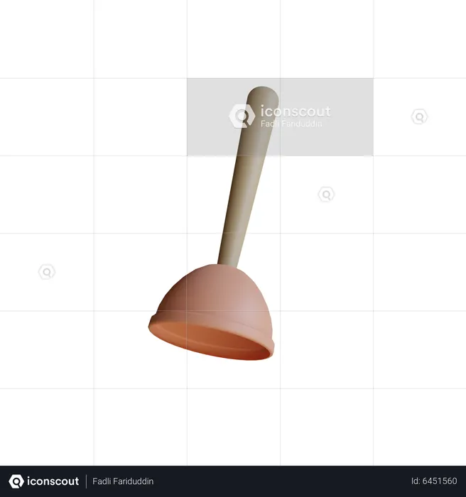 Toilet plunger  3D Icon