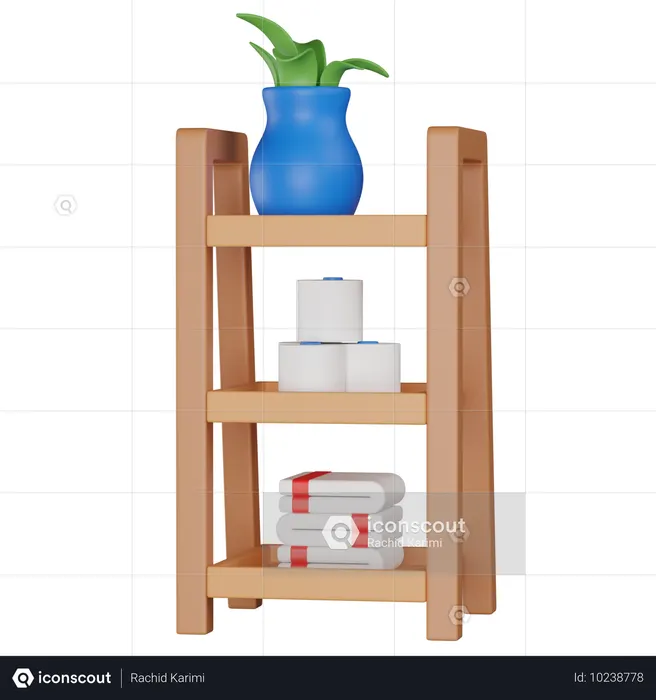 トイレの棚  3D Icon