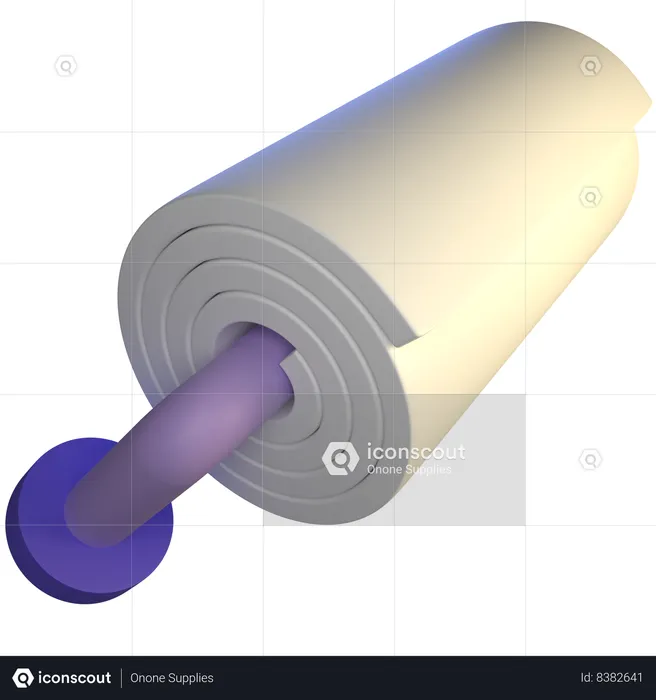 Toilet Tissue  3D Icon