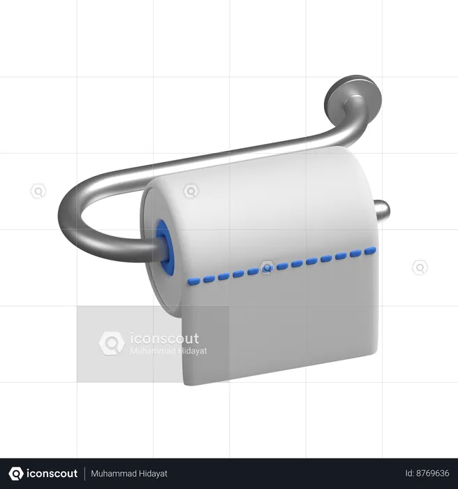 Toilet Tissue  3D Icon