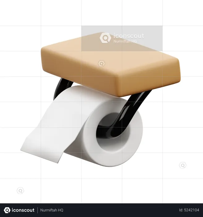 Toilet Tissue  3D Icon