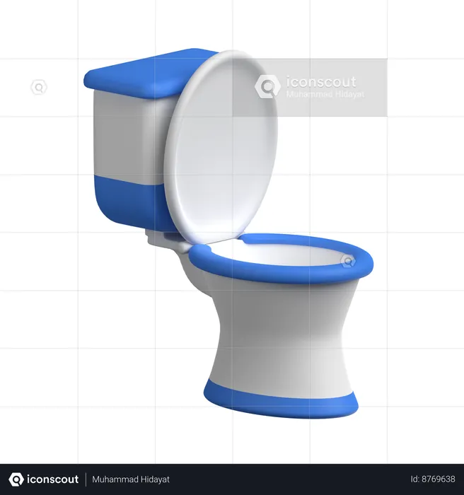 Toilet Tub  3D Icon