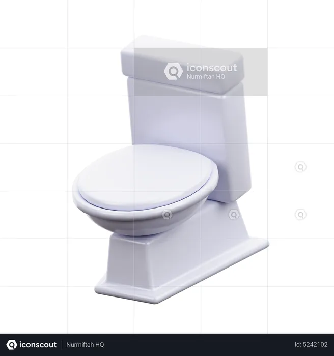 Toilette  3D Icon