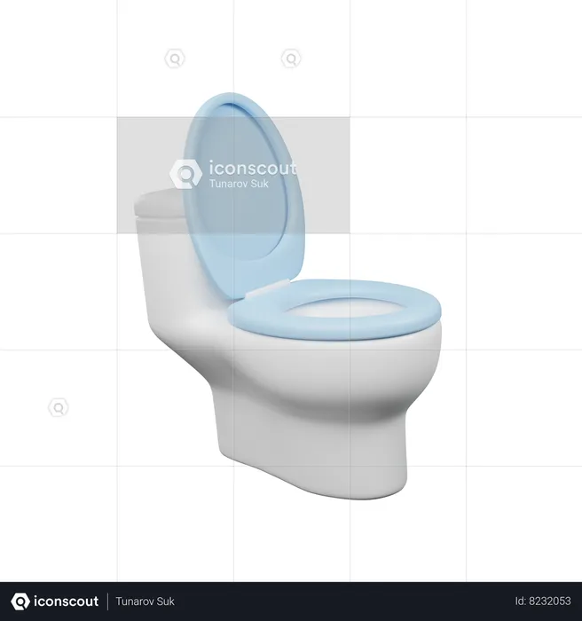 Toilettes  3D Icon