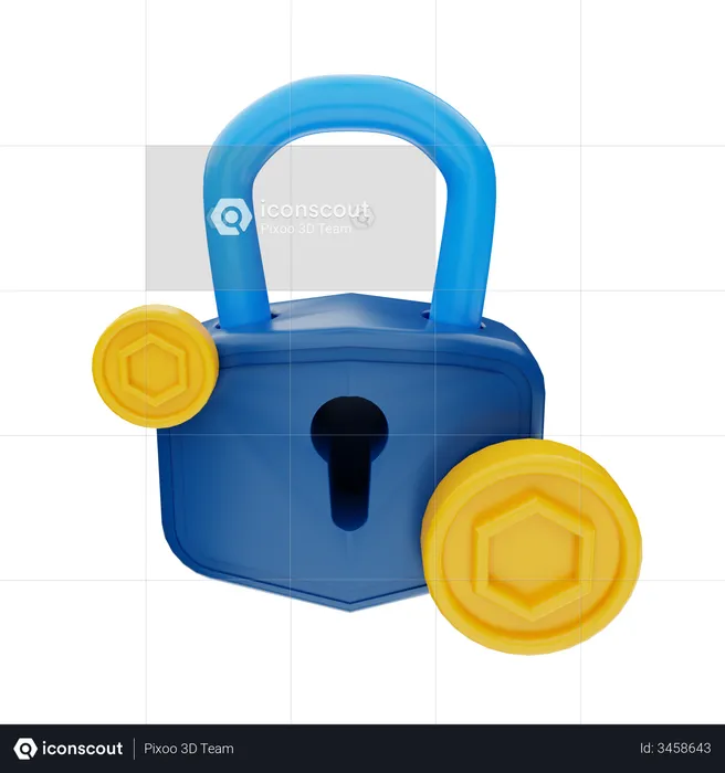 Token Security  3D Illustration