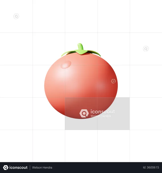 Tomato  3D Illustration