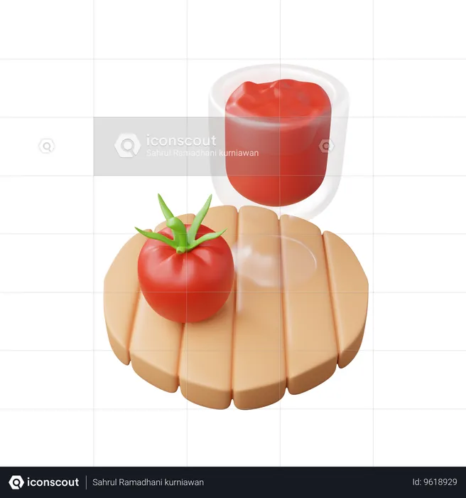 Tomato juice  3D Icon