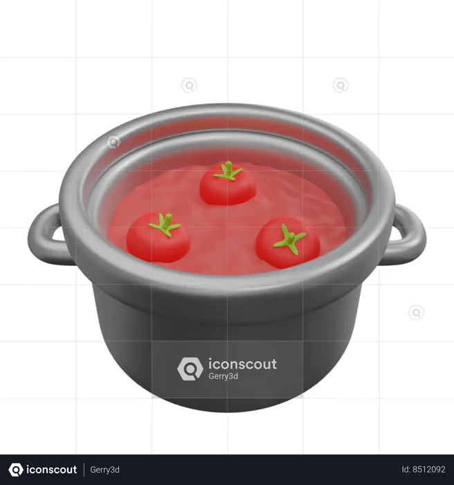 Tomato Soup  3D Icon