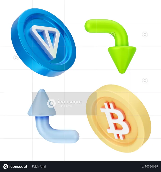 Ton Coin Exchange  3D Icon