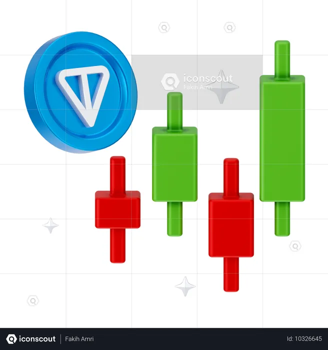 Ton Coin Growth  3D Icon