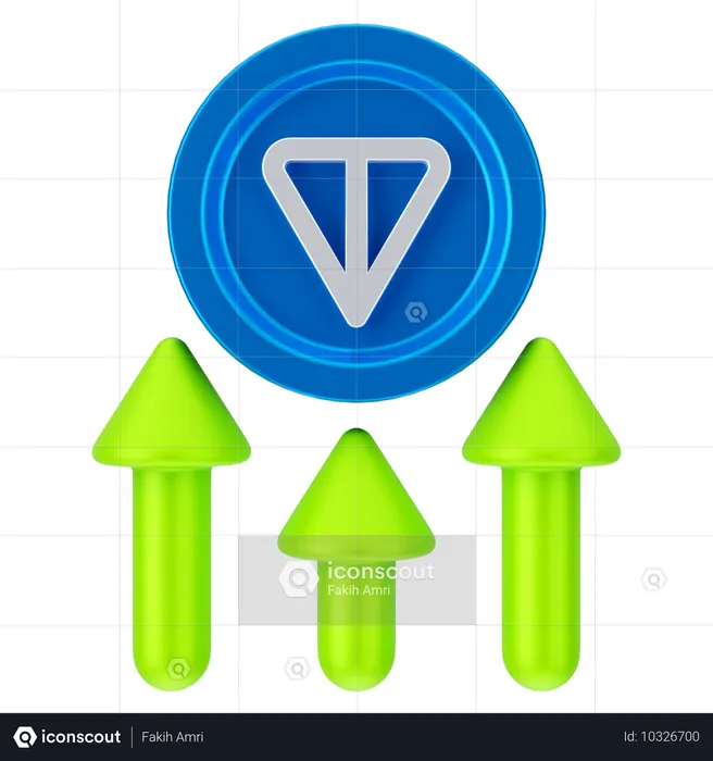 Ton Coin Growth  3D Icon