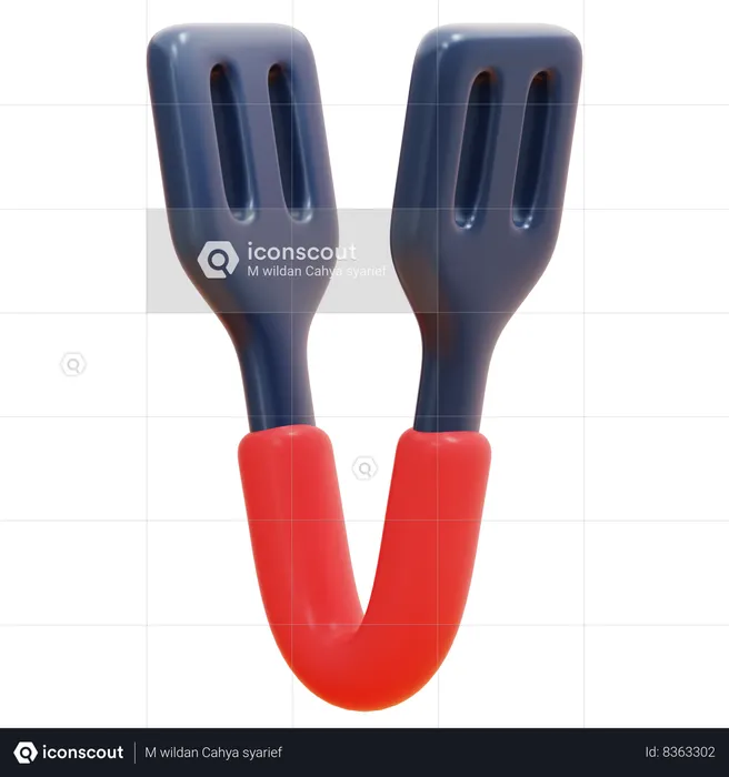 TONGS  3D Icon