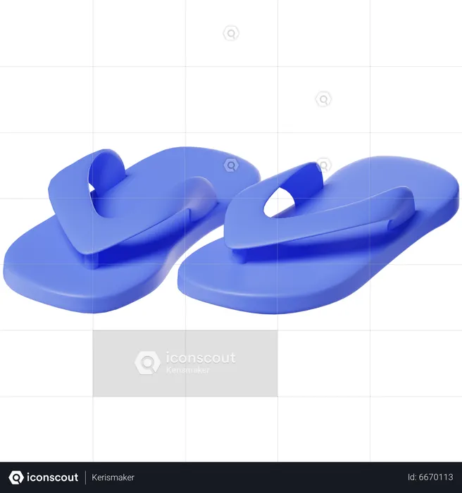 Tongs  3D Icon