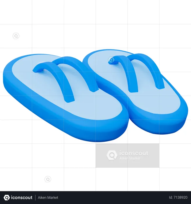 Tongs  3D Icon