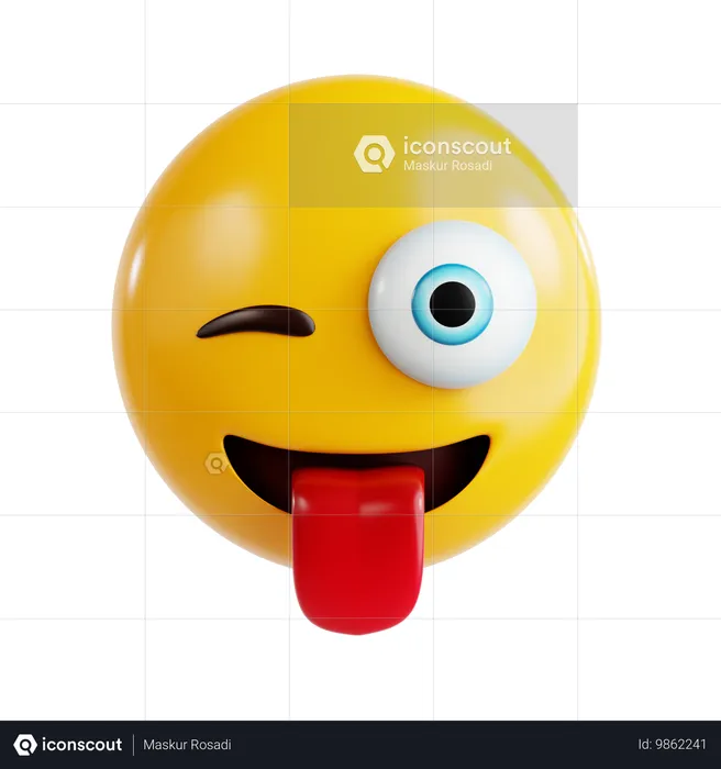 舌の絵文字 Emoji 3D Icon