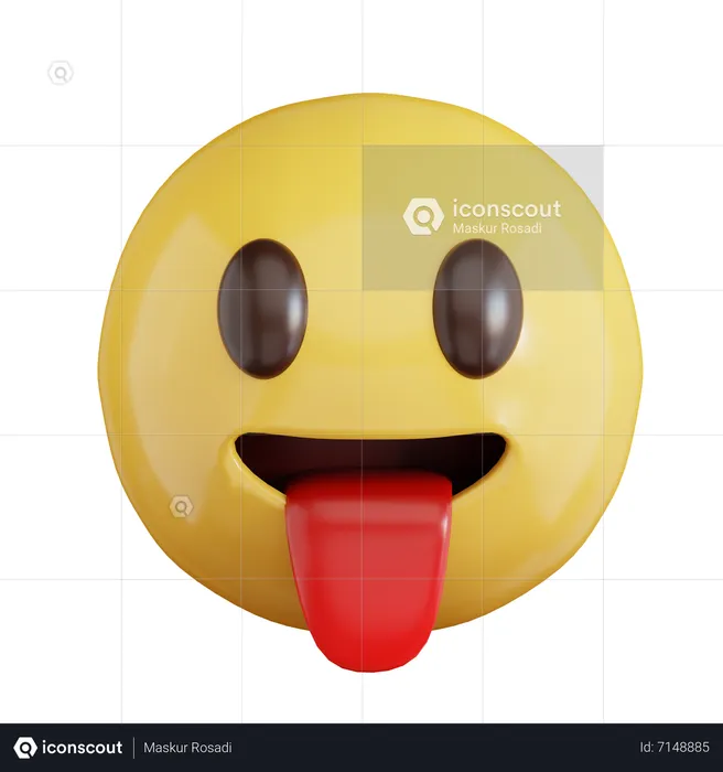 Tongue Emoji Emoji 3D Icon