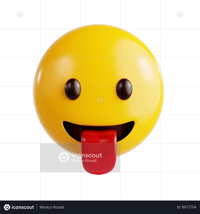 Tongue Emoji Emoji 3D Icon