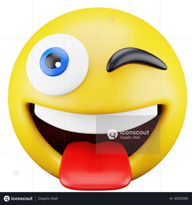 Tongue Emoji Emoji 3D Icon