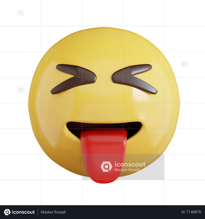 Tongue Emoji Emoji 3D Icon