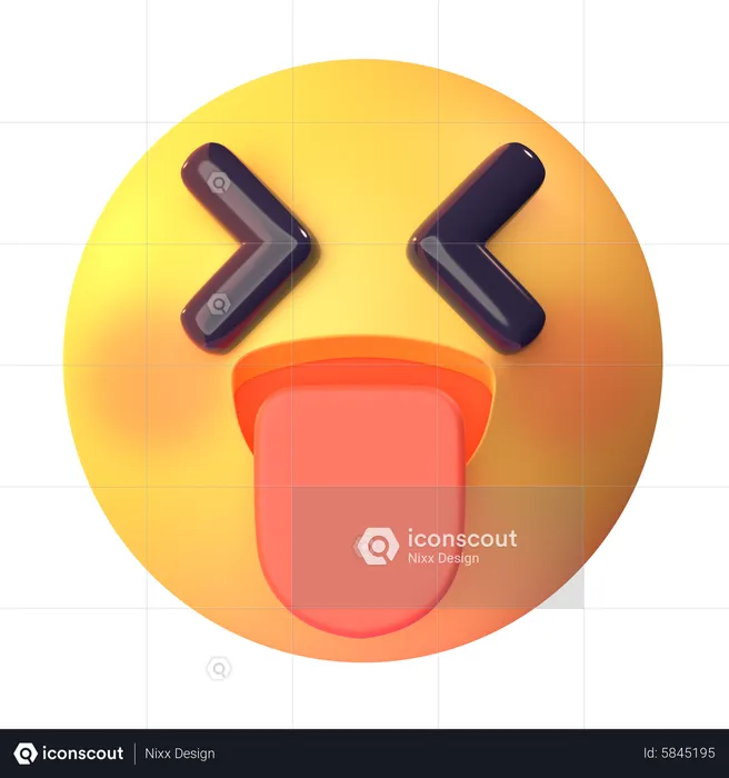Tongue Out Emoji 3D Icon