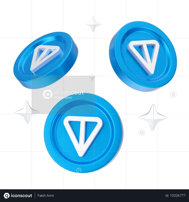 Tonnenmünzen  3D Icon