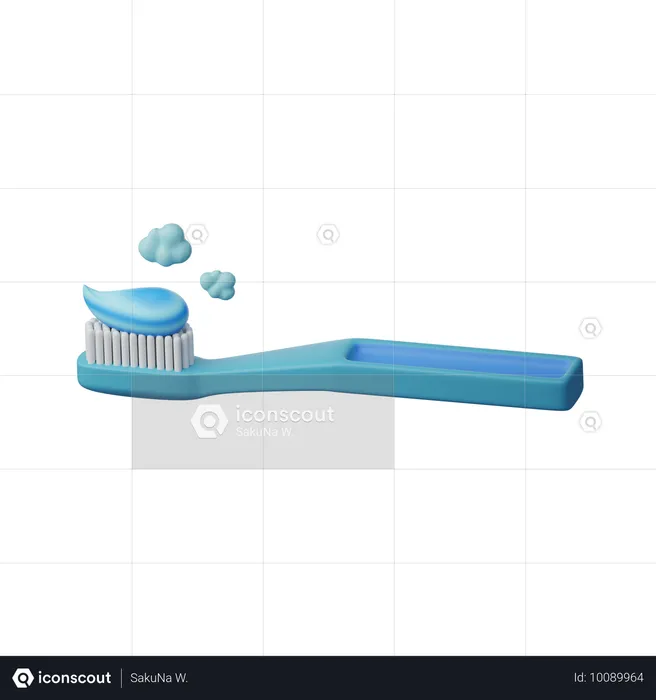 Tooth Brush  3D Icon