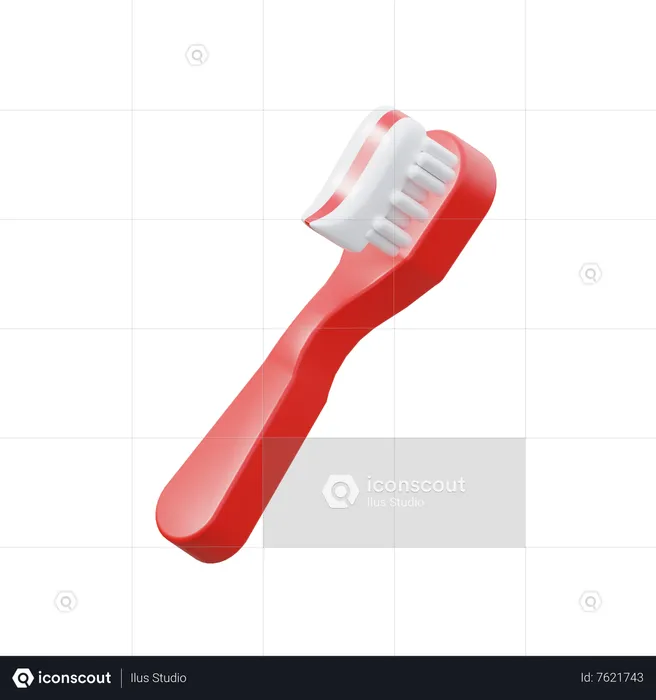 Tooth Brush  3D Icon