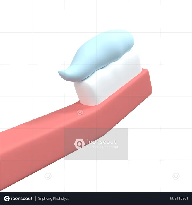 Tooth Brush  3D Icon