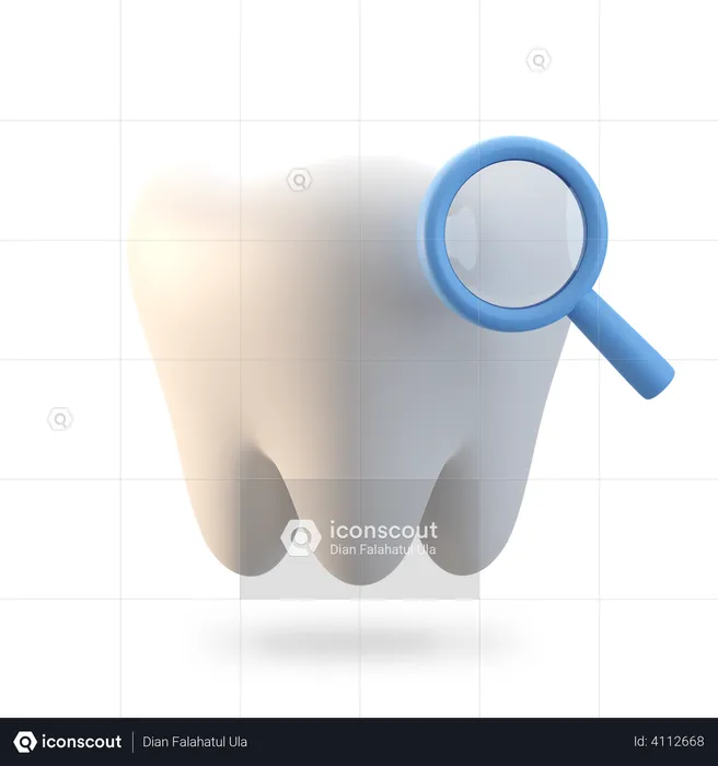 Tooth Checkup  3D Illustration