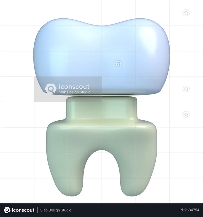 歯冠  3D Icon