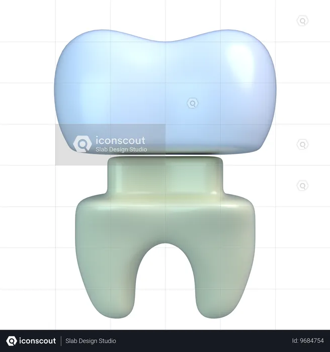 Tooth Crown  3D Icon