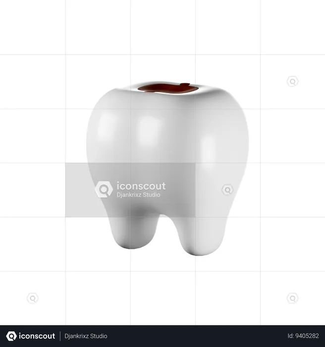 Tooth Decay  3D Icon