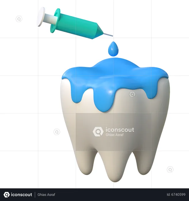 Tooth Filling  3D Icon