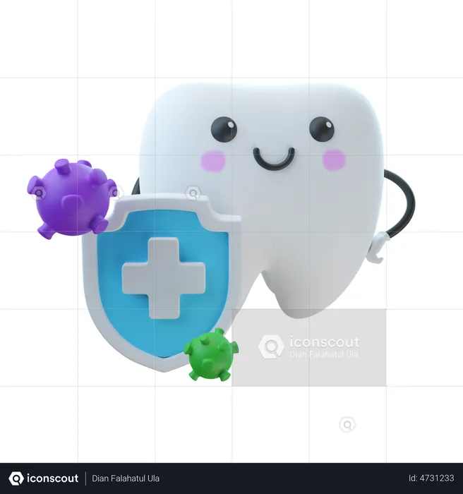 Tooth Germs Protection  3D Illustration