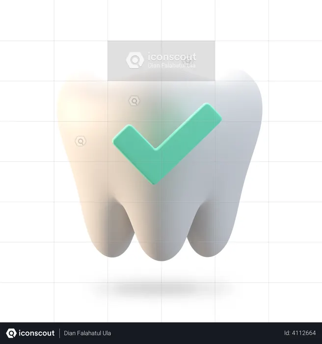 Tooth Health  3D Icon
