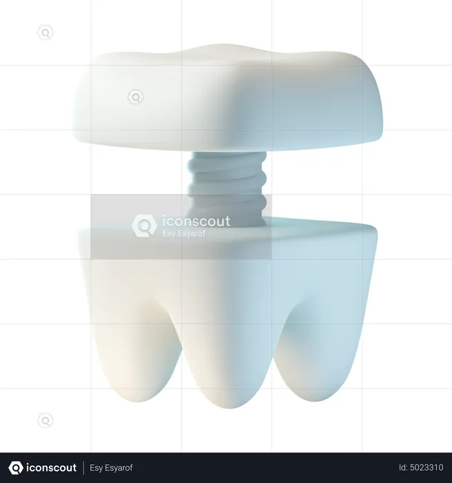 Tooth Implant  3D Icon