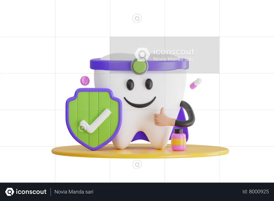 Tooth Insurance  3D Icon