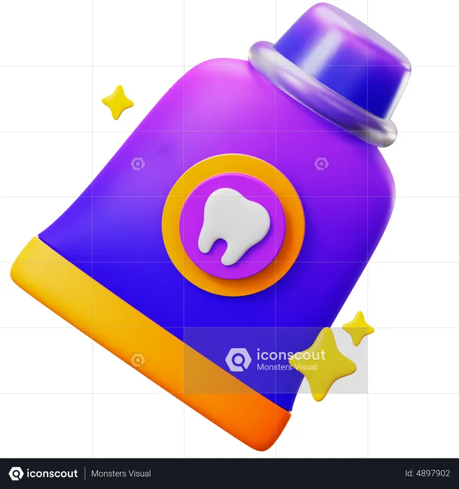 Tooth Paste  3D Icon