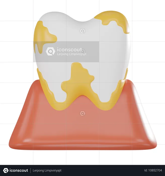 Tooth Plaque  3D Icon