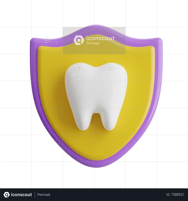 Tooth Protection  3D Icon