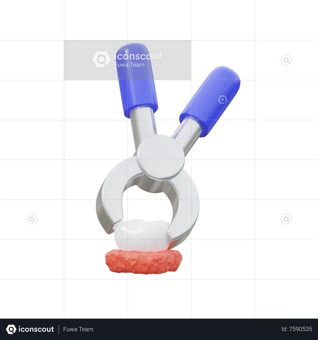 Tooth Removing  3D Icon