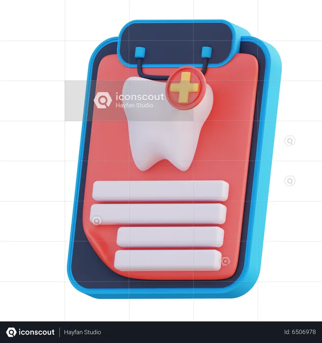 Tooth Report  3D Icon