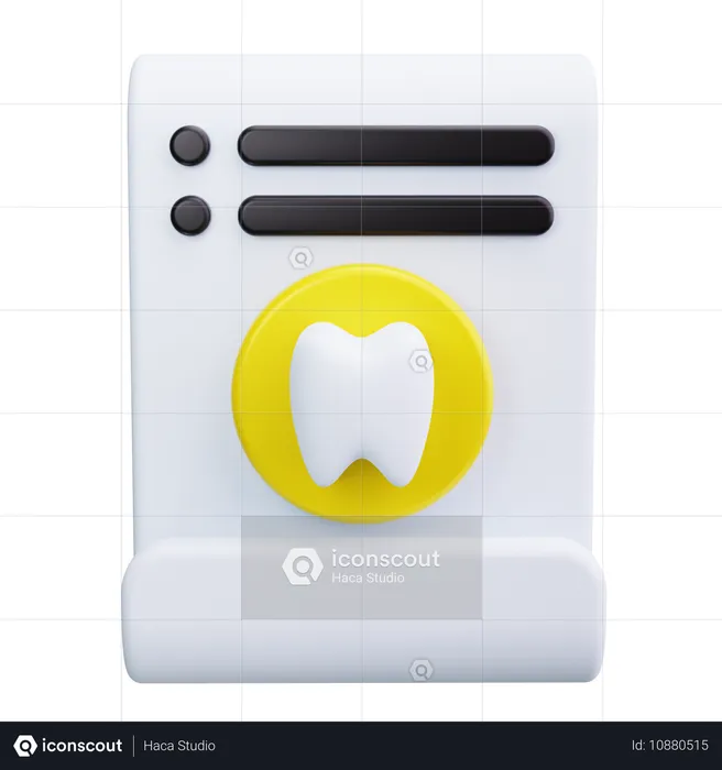 Tooth Report  3D Icon