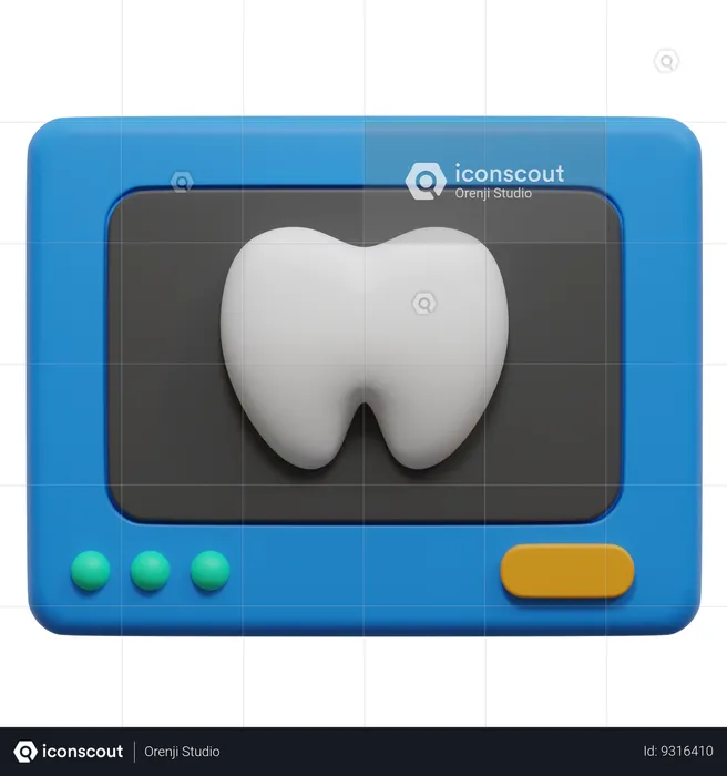 Tooth X Ray  3D Icon