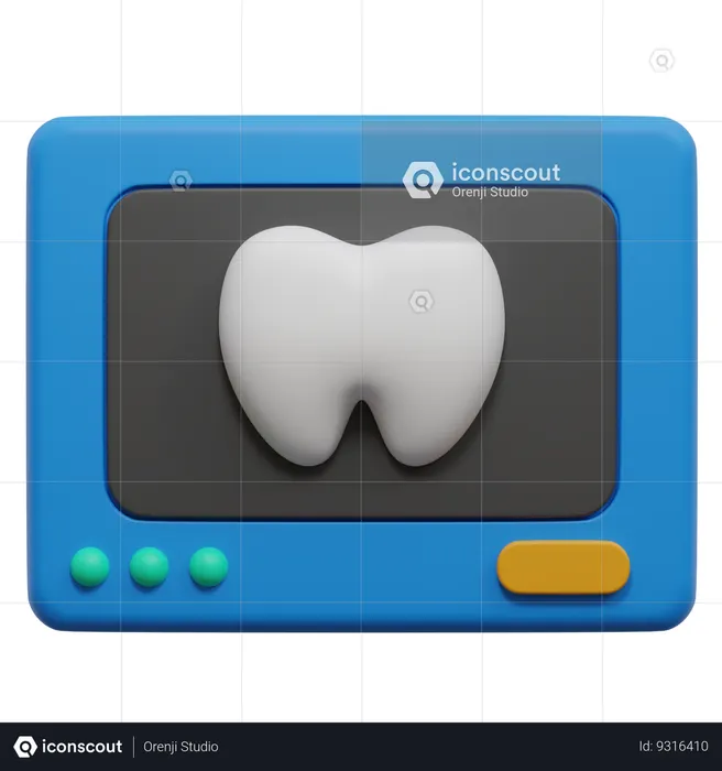 Tooth X Ray  3D Icon
