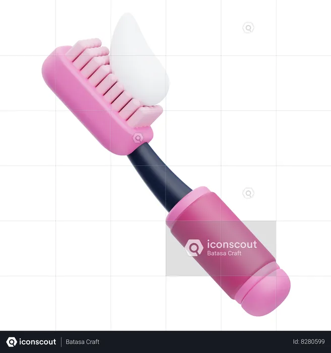 Toothbrush  3D Icon