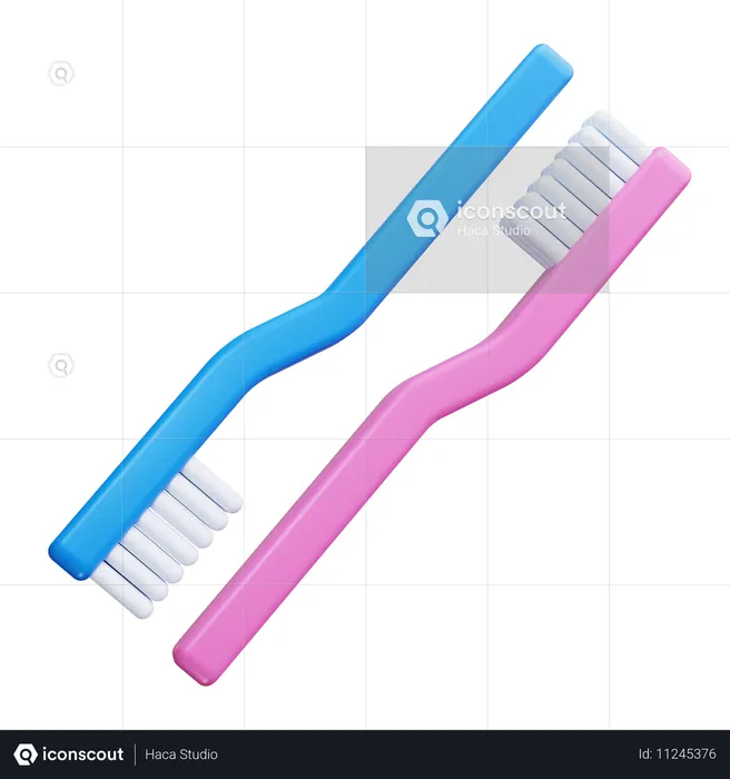 Toothbrush  3D Icon