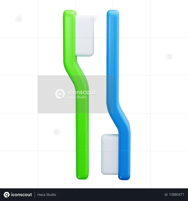 Toothbrush  3D Icon